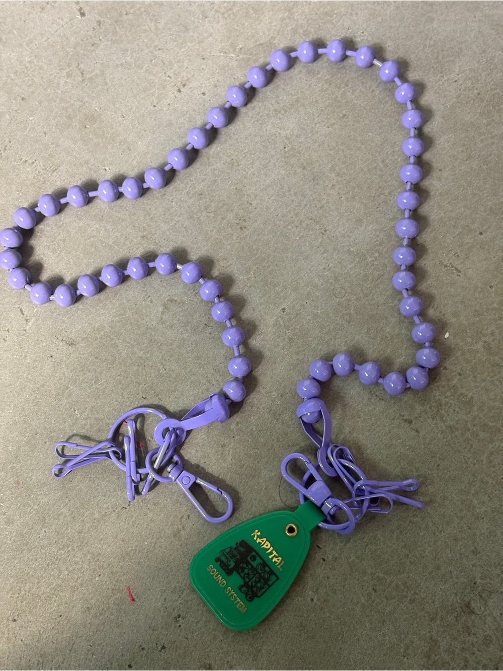 Kapital beaded wallet chain